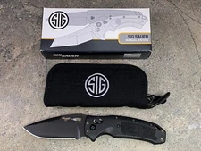 Hogue Sig K320 Nitron Folding Knife 3.5" Drop Point Blade Black Handle 36370