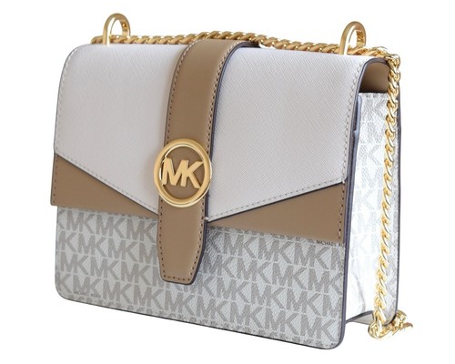 Michael Kors Tasche Bag GREENWICH SM FLAP XBODY Umhängetasche light cream multi - Bild 5 von 12