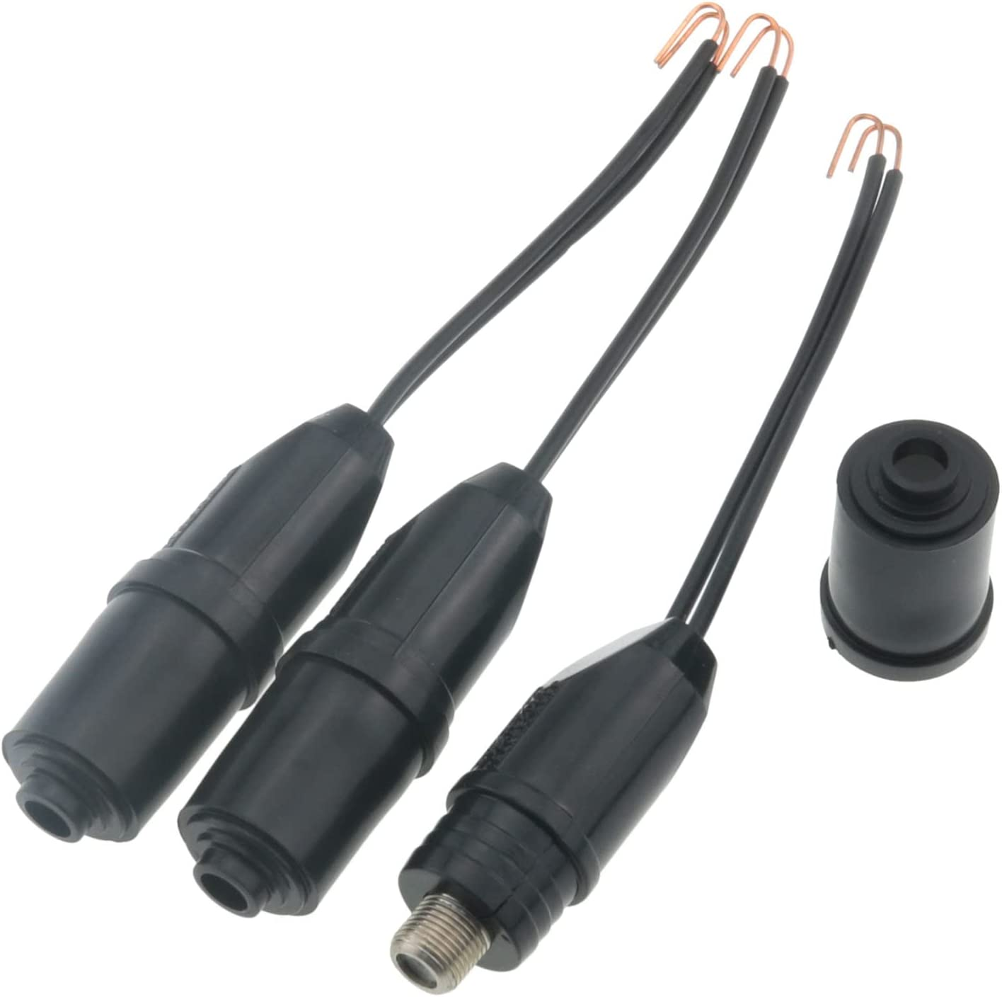 TV Antenna Connector 3PCS 300 to 75 Ohm VHF/UHF/FM Outdoor TV Antenna