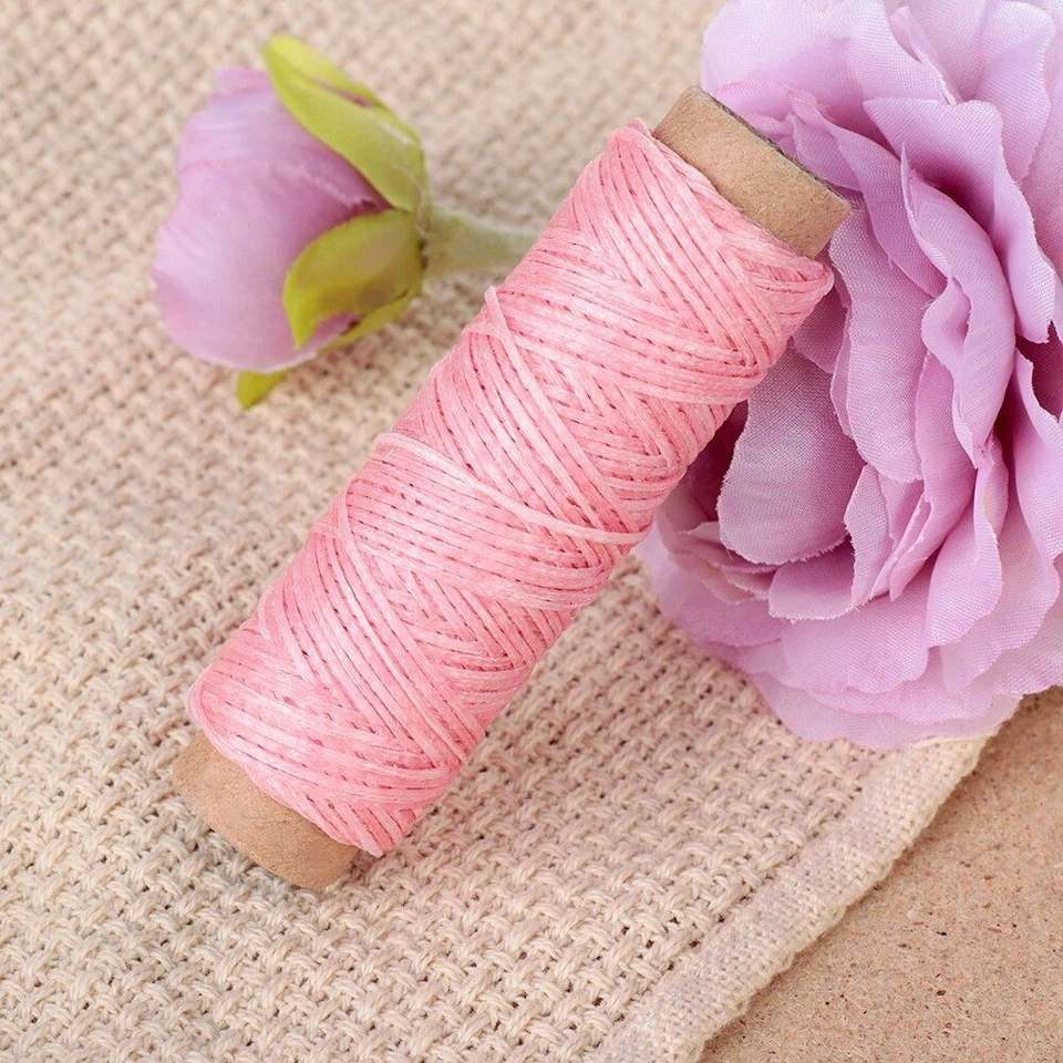 Cotton Leather Cord String-30m Roll Waxed Strap Spun Nylon Hand Stitching Thread - Image 3 of 4