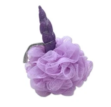 600 purple UNICORN Loofah Shower Sponge Pouf Poof Wash kids themed