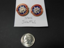 Space Shuttle mission NASA Novelty Silver Plate Stud Earring set custom made 5