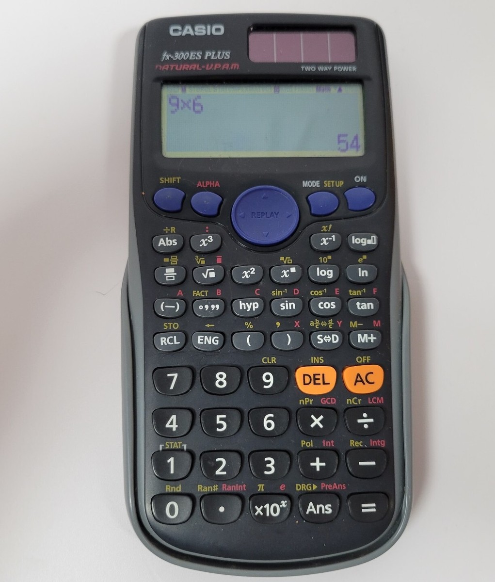 Casio fx-300ES Plus Scientific Solar Calculator Natural V.P.A.M.