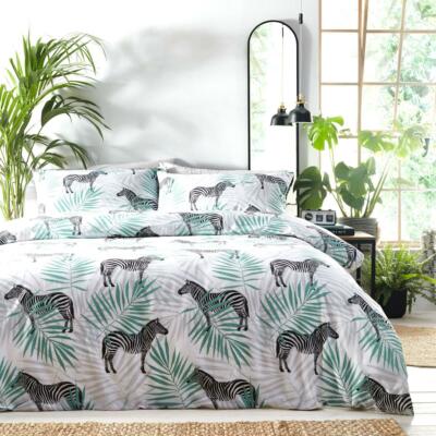 jungle print duvet set