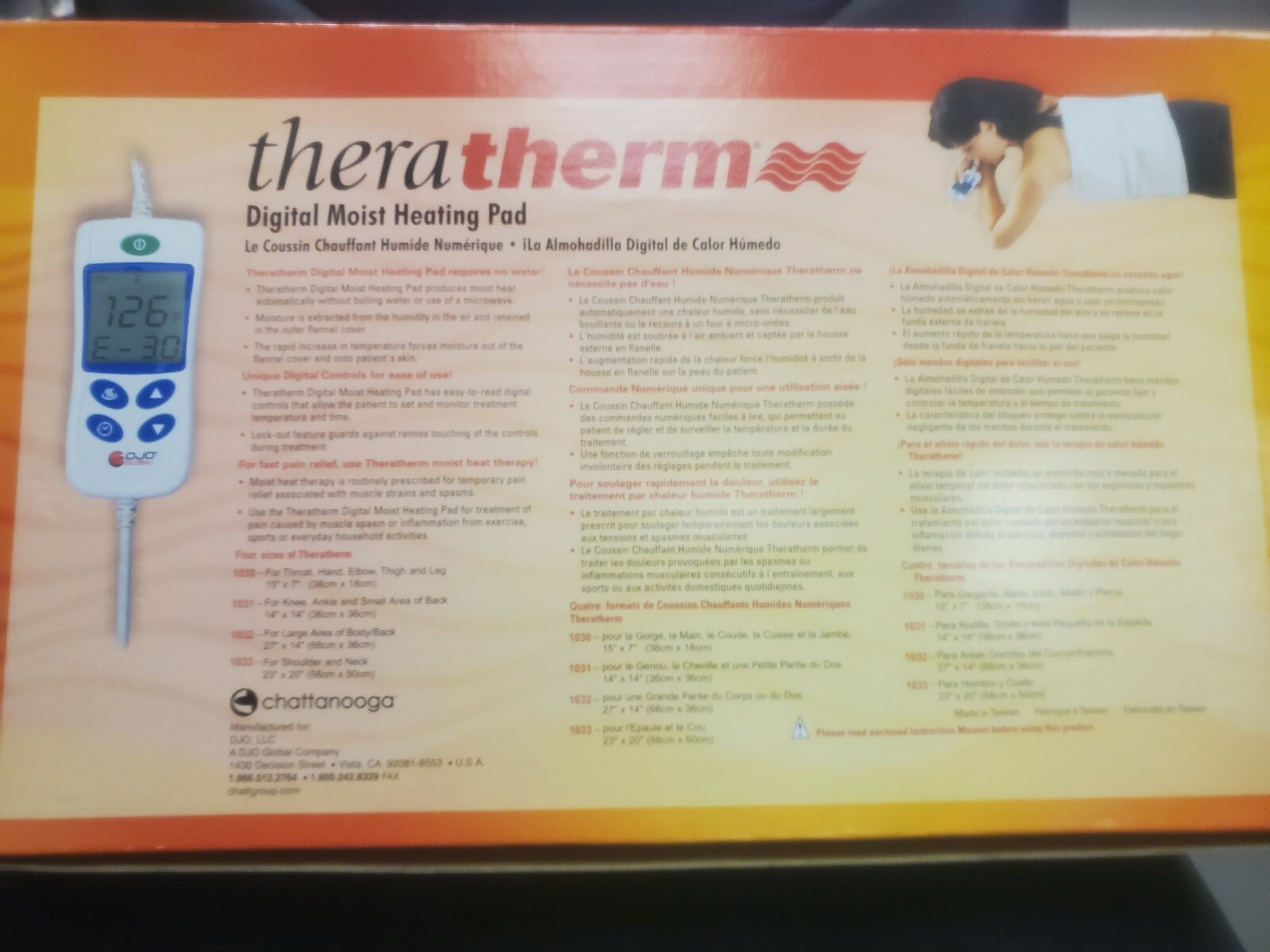 CHATTANOOGA+Theratherm+Digital+Moist+Heating+Pad+231033+2322X2022