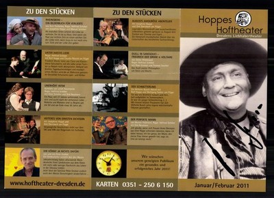Rolf Hoppe 1930-2018  Original Signiert + G 51104