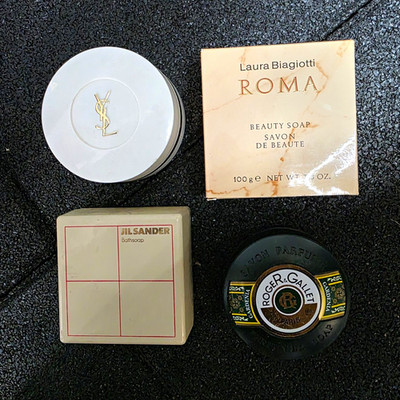 Luxus Seifen Set-Yves Saint Laurent, Jil Sander, Laura Biagiotti, Roger & Gallet