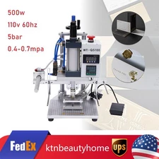 Air Operated Hot Foil & Stamping Machine 80x100mm for Leather, PVC Wood Paper