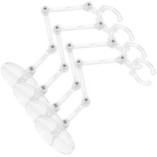 4 Pcs Action Figure Display Shelf Plastic Model Figurine Stand Household Rack