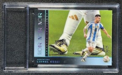 LIONEL MESSI 2024-25 PANINI NOIR #10 SNEAKER SPOTLIGHT 14/25 ARGENTINA