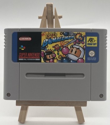 Super Bomberman Nintendo SNES Hudson Soft Modul Top Zustand Sammlung
