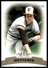 2011 Topps Tier One #22 Jim Palmer SN #/799 Baltimore Orioles NM+