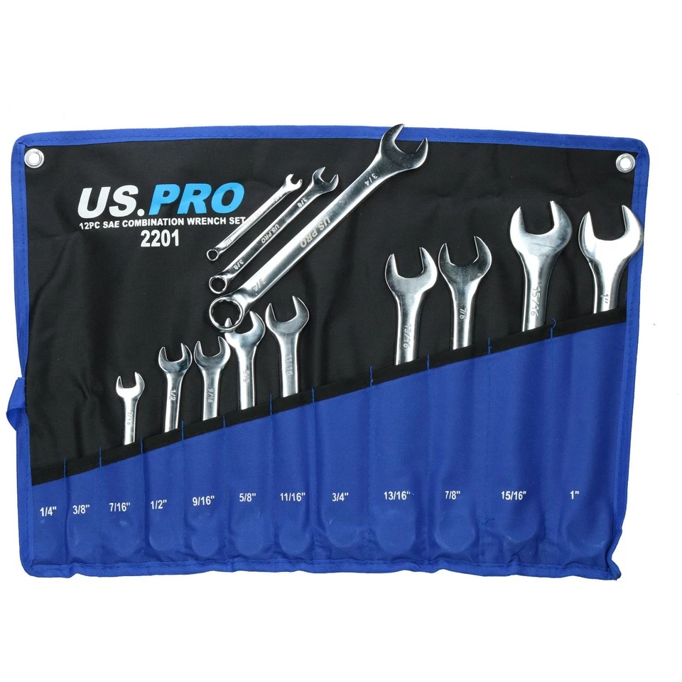 Juego de llaves combinadas AF Imperial SAE 1/4" - 1" 12 piezas - Imagen 3 de 3