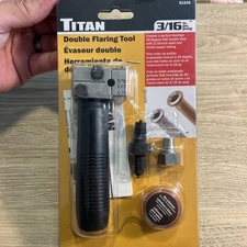 TITAN Double Flaring Tool 45-Deg SAE 3/16" Steel Nickel Tube 51535 Brake Line