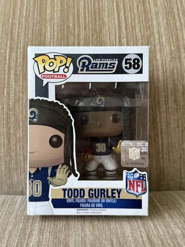 Funko Pop! Football Todd Gurley #58 NFL Los Angeles Rams Damaged W Protector