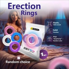 Penis Extender Enlarger Sleeve Ring Reusable Condom Delay Ejaculation for-MALE