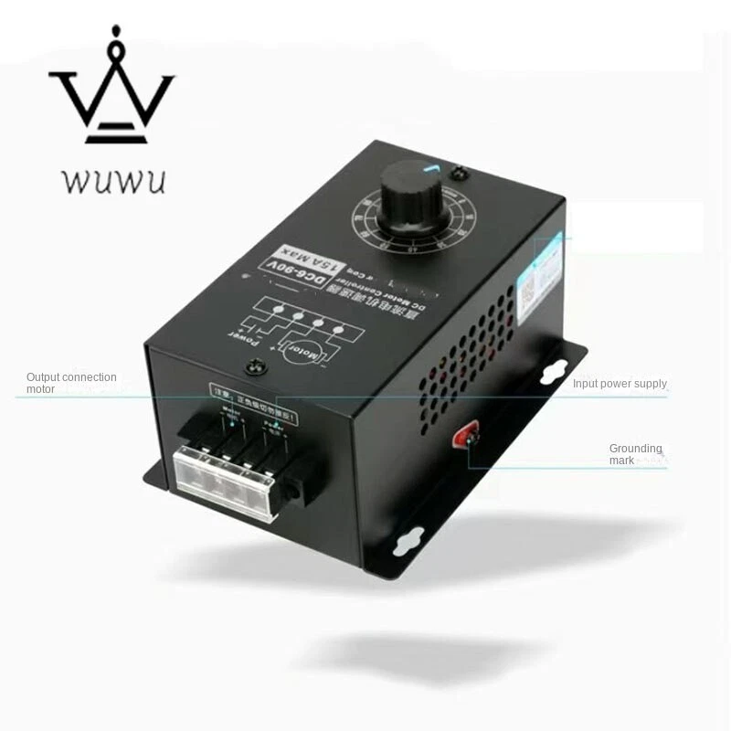  Einstellbarer 15A Modul Reversibler Motor Drehzahlregler Digitalanzeige - Bild 4 von 4