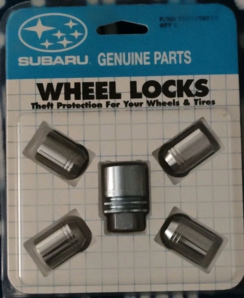 Cerraduras de rueda Subaru (protección contra robo para ruedas y neumáticos) totalmente nuevas Foto 2 de 3