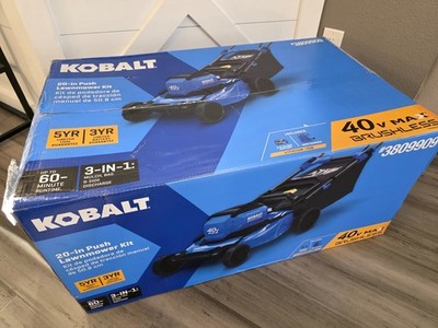 NEW Kobalt 40V Max 20-in Cordless Brushless Push Lawn Mower w