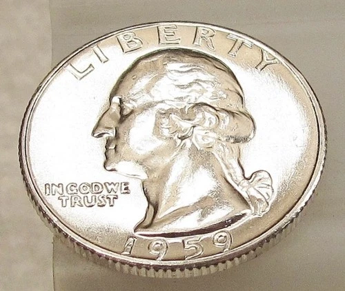 1959 Choice BU Quarter 90% SILVER EYE CANDY  Blazing Cartwheel Luster #1201 ~ 1