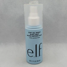 Elf Stay All Night Blue Light Micro-Setting Mist Spray Long Lasting Wear 2.7oz