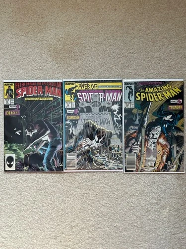 MARVEL COMICS SPIDER-MAN LOT OF 3 KRAVEN'S LAST HUNT  PARTS 3/4/5