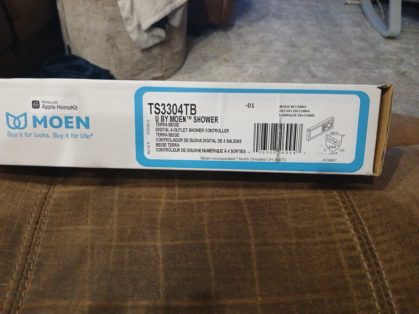 Moen TS3304TB Terra Beige 4-Outlet Digital Shower Controller