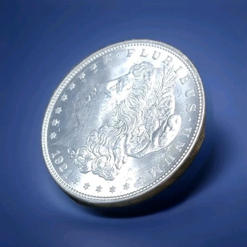 1921-P Morgan Silver Dollar - High Luster - Raw Brilliant Uncirculated  Coin!!