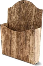 Wood Wall Magazine Rack Mail Organizer Mountable