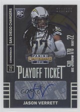 2014 Panini Contenders Playoff Ticket /199 Jason Verrett (Sec Row Seat) Auto 0f8