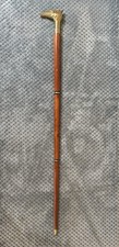 Eagle Head Brass Handle Wooden Walking Stick   36 Inch Handmade Brown Cane