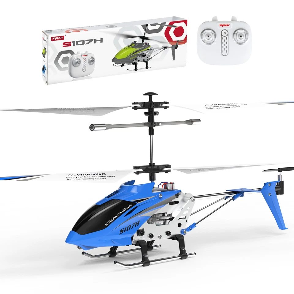 New SYMA RC Helicopter S107H w/ Altitude Hold Mini Helicopter w/ Gyro Toys Gifts - Image 3 of 3