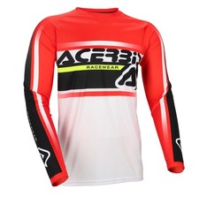 MAGLIA JERSEY MOTO CROSS ENDURO ACERBIS MX LINEAR LUGO ROSSO BIANCO