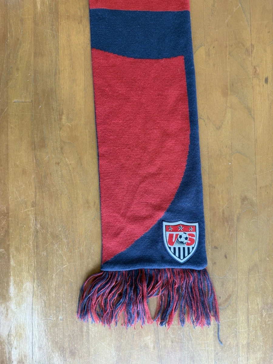 Sciarpa USA Soccer HD Knit: 100% Acrilico, Lunga 56 Pollici - Tifosi Squadra Maschile USA - Prodotta In Europa