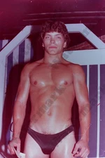 Handsome Man Muscular beefcake gay interest  original 35mm Negative Eb14