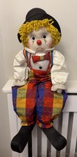 Vintage Celia Dolls Sad Face Clown Doll Large 85cm 70’s 80’s England Hand Made