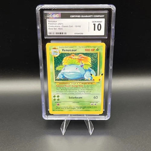 2021 Pokemon SWSH Celebrations Venusaur Classic Collection #15/102 CGC 10