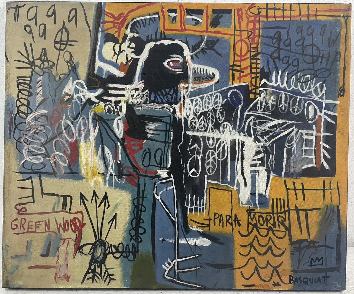 Preços baixos em Jean-Michel basquiat Canvas Art Pinturas