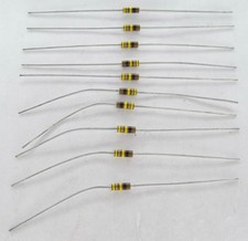 Vintage Surplus Carbon Composition Resistors CCR Value Range Lot of 10 Pieces
