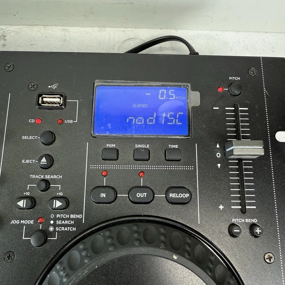 ⚠️AS-IS READ⚠️ Gemini CDM-4000 2-Channel Dual CD/MP3/USB DJ Media Player Mixer - Image 3 of 4