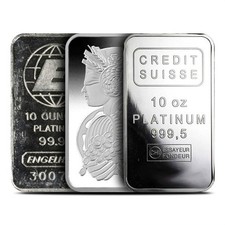 10 oz Platinum Bar (Varied Condition, Any Mint) Random Brand 2226.89 per troy oz