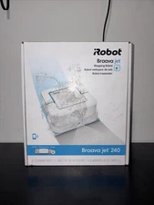 IRobot Braava Jet 240 Spray Mop Device Bag Of Mop Pads Charger,Battery,Box,Guide