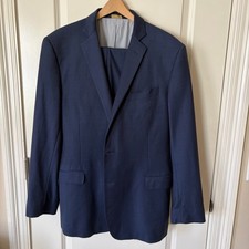 Brooks Brothers Explorer Regent Fit 44L Navy Wool Stretch Suit 44 Long