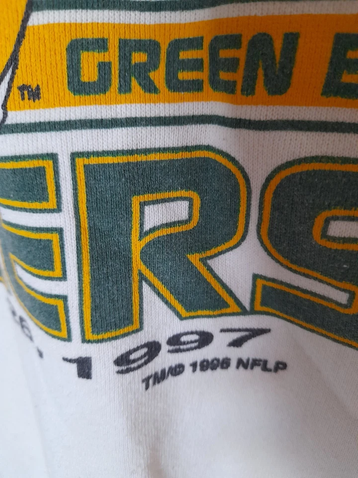 Vintage 1997 Green Bay Packers Super Bowl Sweater XL Made In USA - Image 3 of 4