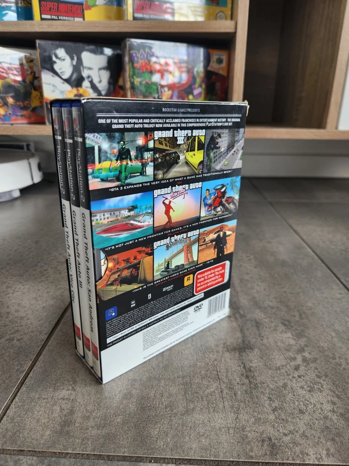 SONY PLAYSTATION 2 PS2 GRAND THEFT AUTO THE TRILOGY GTA CIB RARO AUS PAL Foto 4 de 4