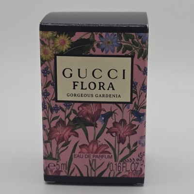 Gucci Flora Gorgeous Gardenia Eau de Parfum Mini Splash 0.16 fl oz New In Box