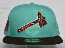 New Era Atlanta Braves Peach Hat (Size 7 1/4) Mint Green 2021 All-Star Game READ