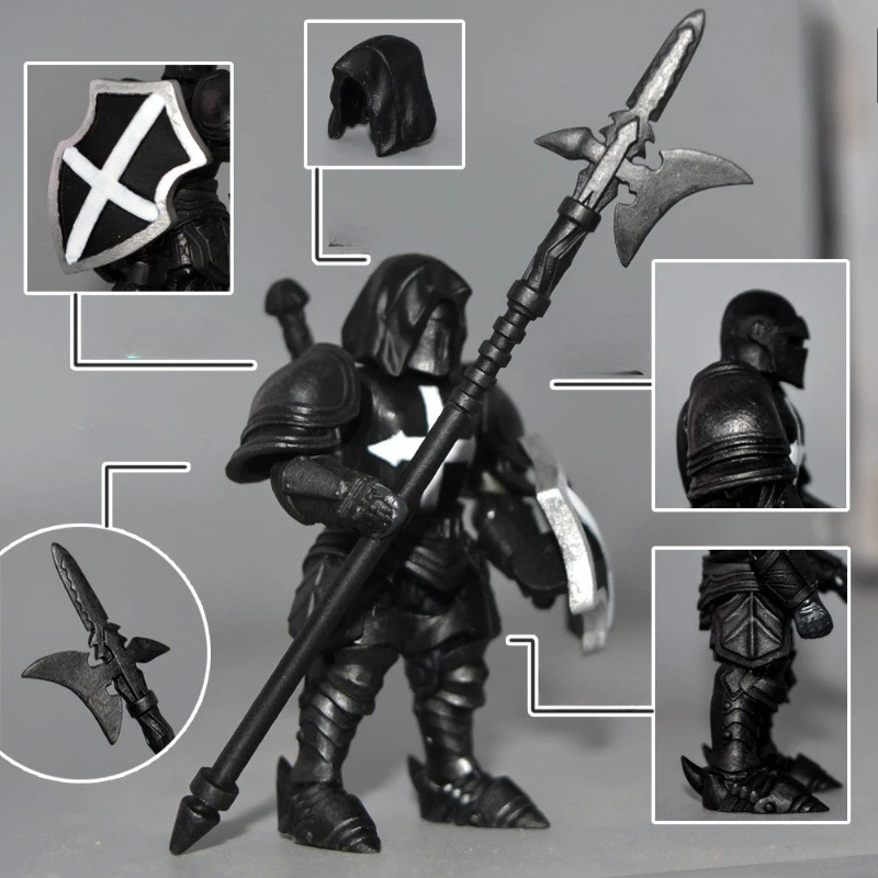 Mega Construx Bloks The Crusaders Черная 3D Сделай Сам Коллекционная Игрушечная Подвижная Фигурка - Изображение 2 из 4