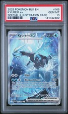 2025 POKEMON BLK EN-BLACK BOLT SPECIAL ILLUSTRATION RARE #165 KYUREM EX PSA 10