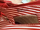 Vintage/ Y2K Size 6 1/2 Women’s Red/ Striped  Wedge Heels Peep Toe Brand Gitano — photo 7